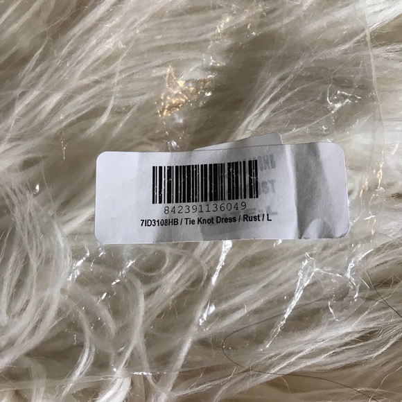 Honey belle tie knot dress rust - Picture 5 of 6